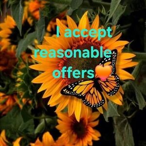 I accept most reasonable offers!